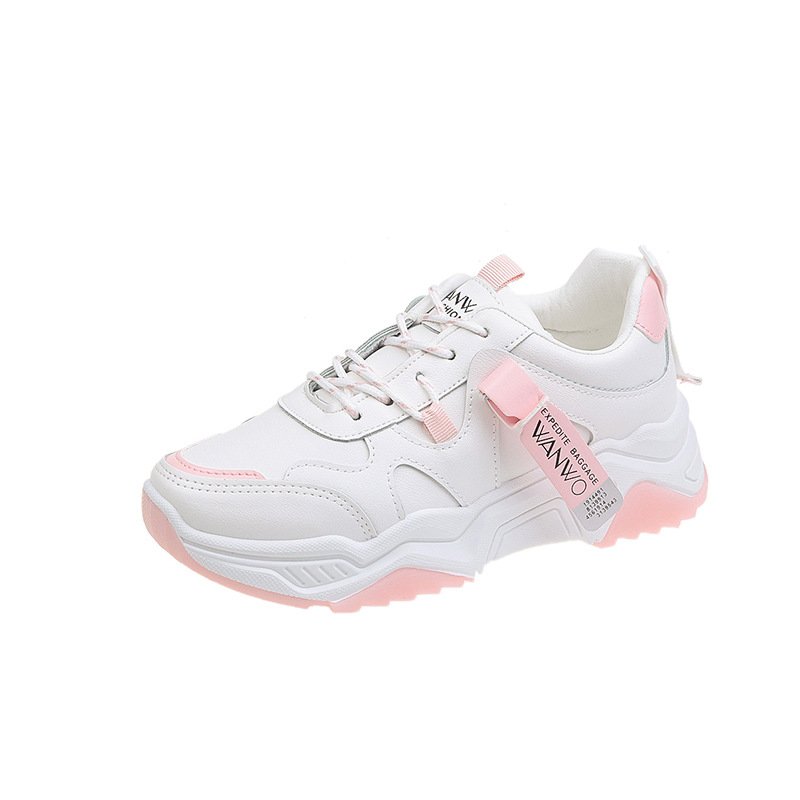 Female 2021 spring new student sports shoes, female panda shoes, high shoes - Click Image to Close