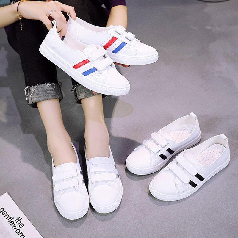 Breathable white shoes women's 2021 spring and summer new flat nurse casual shoes female students flat bottom shoes