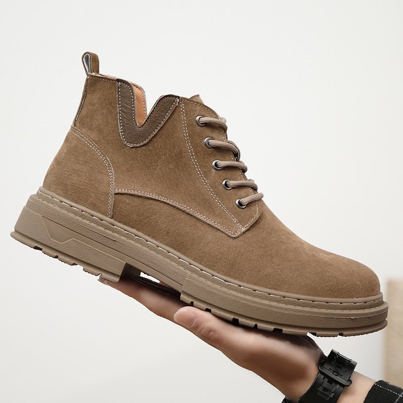 Martin boots men's high-top shoes autumn and winter tooling shoes British wind in the desert short boots shoes men