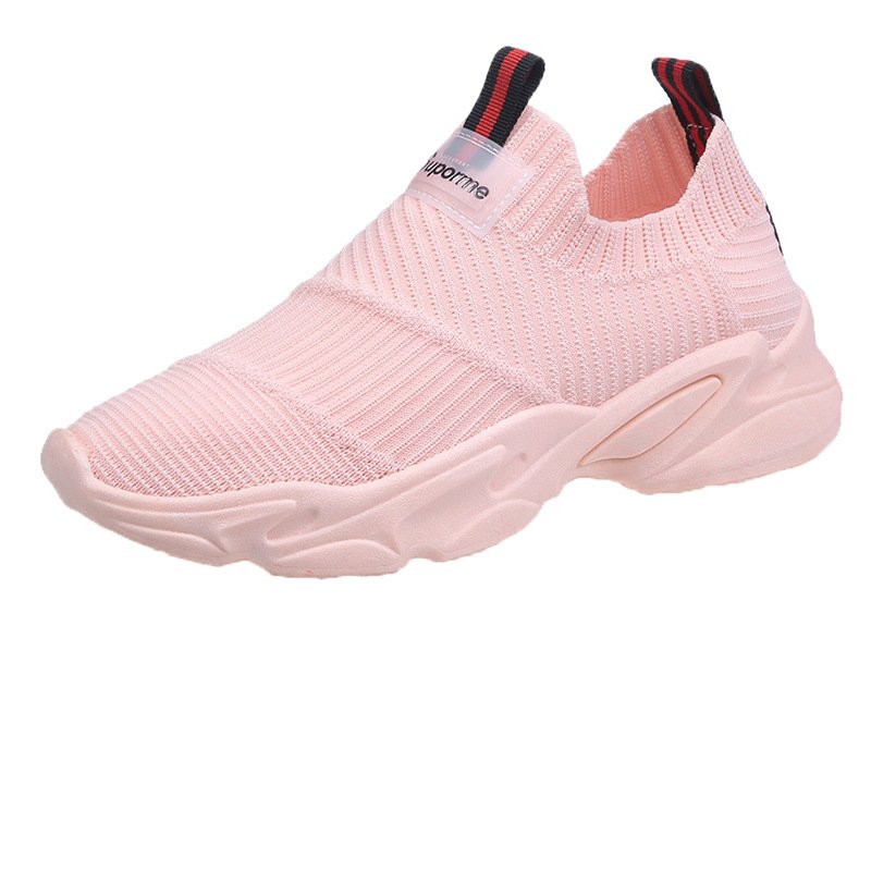 2021 spring and summer new breathable sports shoes female student running board shoes female flat casual shoes