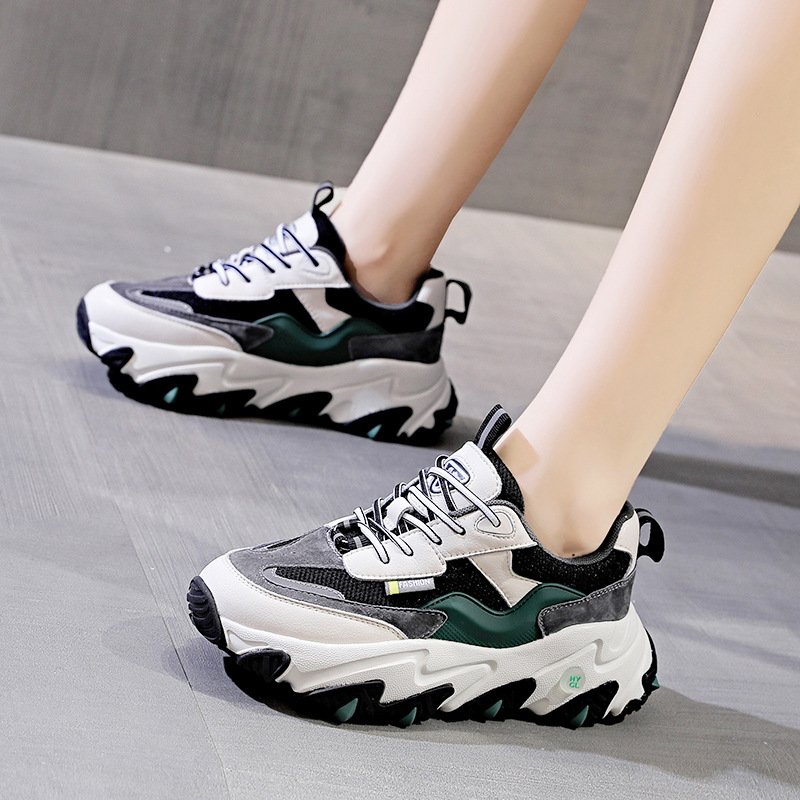 Women's autumn and winter new 2021 casual sports shoes increased thick-soled fashion trendy shoes women's shoes