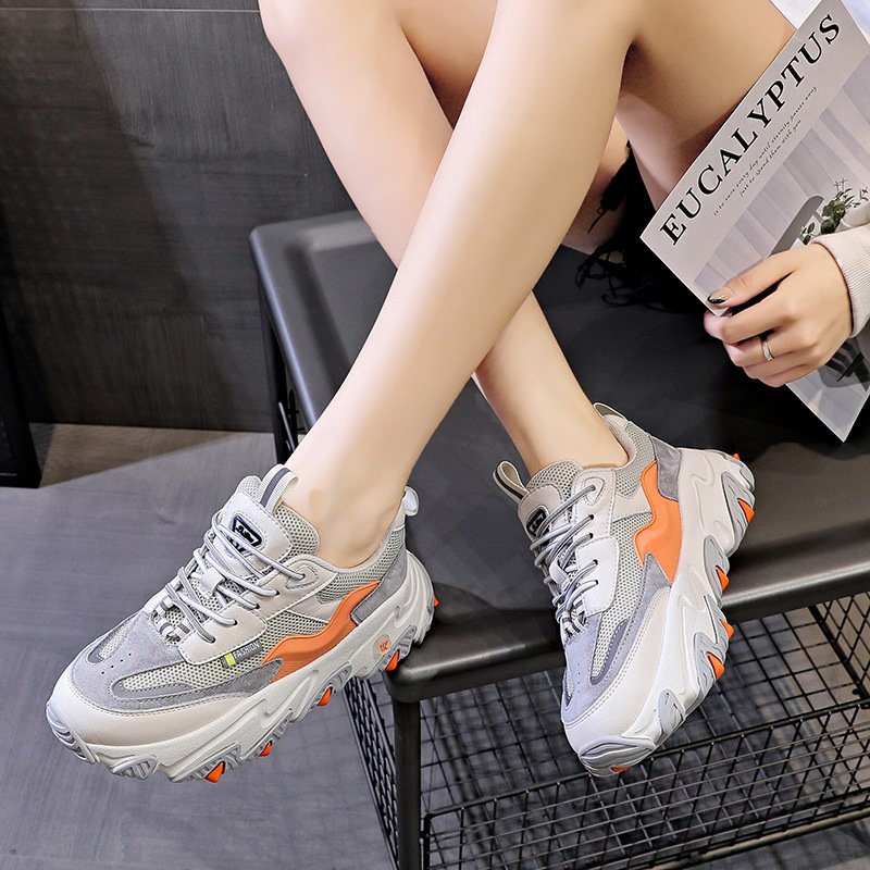 Women's autumn and winter new 2021 casual sports shoes increased thick-soled fashion trendy shoes women's shoes