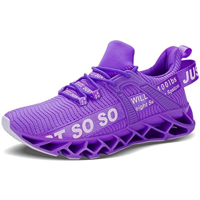 UMYOGO Women's Running Shoes Non Slip Athletic Tennis Walking Blade Type Sneakers 1-1purple