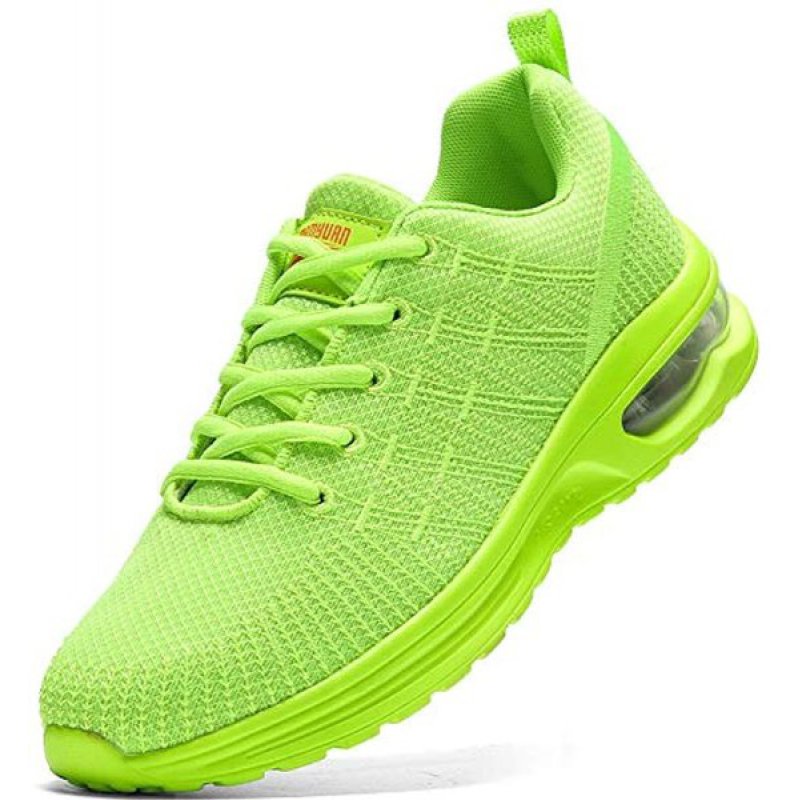 Damyuan Running Shoes Men's Air Cushion Athletic Gym Tennis Shoes Sneakers Lightweight Walking Shoes Green - Click Image to Close